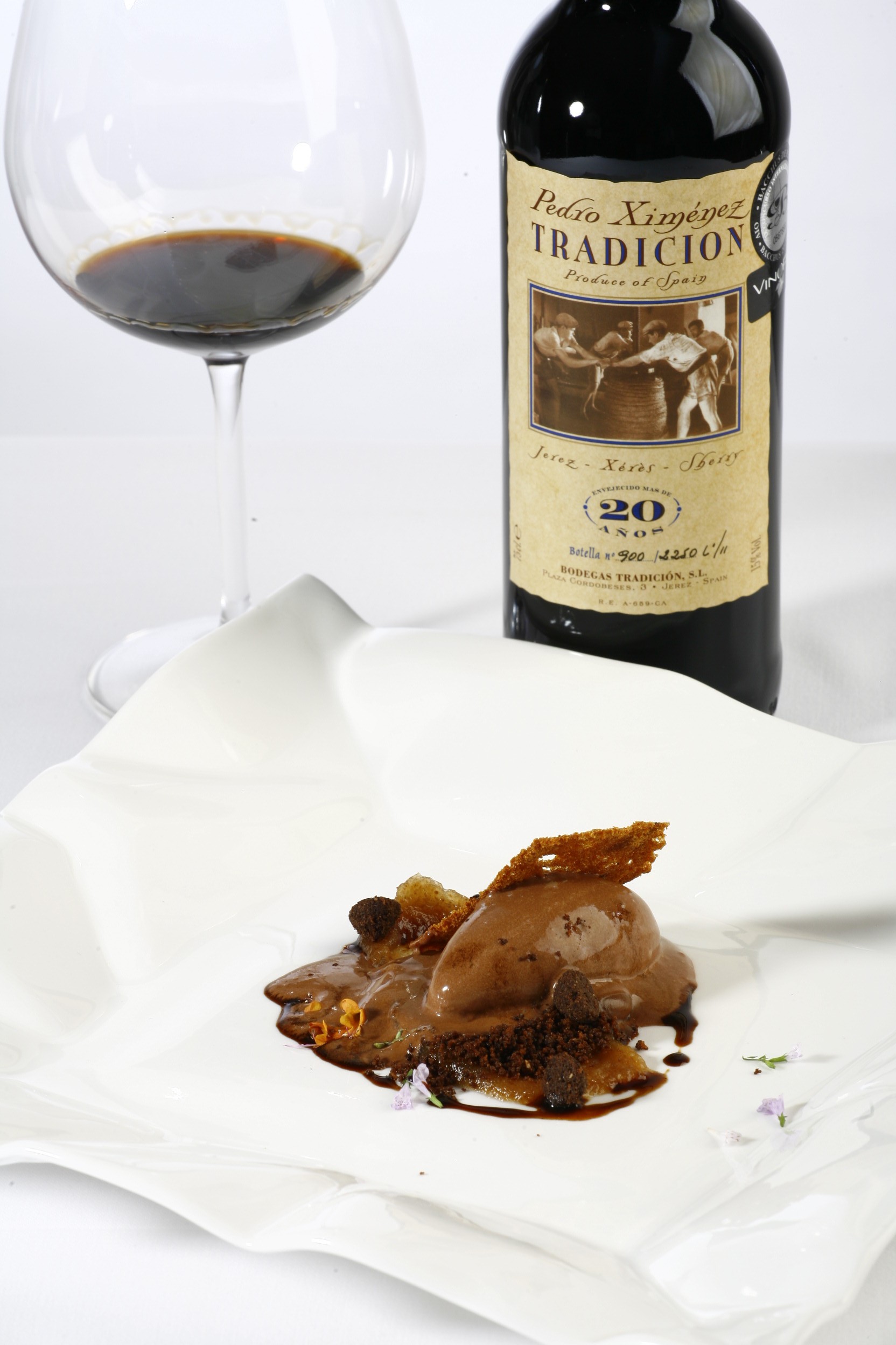 maridaje postre copa de jerez
